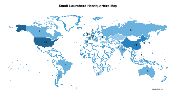 Map of Small Launcher Organization Headquarters