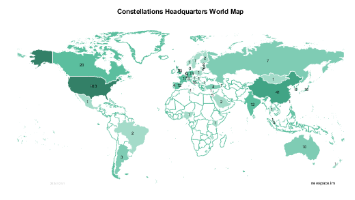 Map of Headquarters of Constellation Organizations